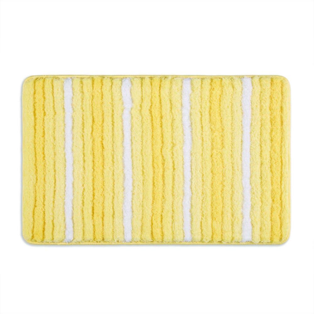 27x48 Ombre Oasis Bath Mat Pink/White - Home Dynamix