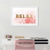 Wynwood Studio 19" x 13" Relax Pink Motivational Quotes Framed Wall Art Gold: Inspirational Decor, Modern Style, Digital Typography - 4 of 4