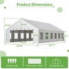 20x40 FT Outdoor Party Tent, Large Commercial Canopy with Removable Sidewalls, Sun Shade Shelter with 3 Carry Bag for Party Wedding Outdoor Events BBQ - 3 of 4