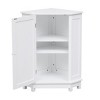 Grungis Bathroom Storage Cabinet,MDF Floor Coner Cabinet with Adjustable Shelves,Storage Cabinet for Bathroom - 4 of 4