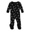 Leveret Cotton Matching Family Pajamas Black Skeleton Print - 2 of 4