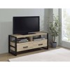 Coaster 48" James Farmhouse 2 Drawer Composite Wood TV Stand for TVs up to 50" Antique Pine - image 2 of 4