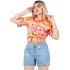 LA LEELA Button Down Shirt for Women Casual Summer Beach Party Blouses Shirt Hawaii Blouse Short Sleeve Tropical Vacation Hawaiian Shirts - 4 of 4