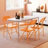 All-Steel Folding Chairs with Backrest, Heavy Duty Metal Foldable Dining Chair Set, Hold Up to 350 LBS, Portable Chair for Indoor & Outdoor Events - 3 of 4
