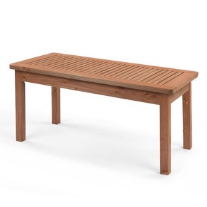 Karl Home Patio Dark Brown Wood Table - 1 of 4