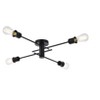 Elegant Lighting Xavier 4 lights flush mount in black - 3 of 4