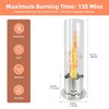 15.7" x 5.9" Portable Bio Ethanol Tabletop Fireplace, Modern Ventless Indoor/Outdoor Heater - 2 of 4