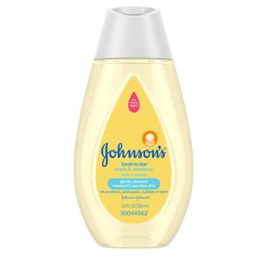 Johnson's Head-To-Toe Gentle Baby Body Wash & Shampoo, Travel Size - 3.4 fl oz - 1 of 4
