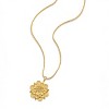 HOPE LOVE SHINE Mandala Necklace Gold – Encouragement Birthday Gift for Her - 2 of 4