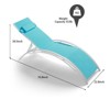 Aluminum Alloy Sun Lounger Set of 2 - Adjustable Outdoor Lounge Chairs for Pool, Beach & Patio (Blue) - 3 of 4