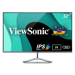 ViewSonic VX3276-2K-MHD 32 Inch Widescreen IPS 1440p Monitor with Ultra-Thin Bezels, HDMI DisplayPort and Mini DisplayPort - 1 of 4