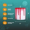 3x3 Pillar Candles Set of 3 - Rustic Unscented No Drip Bloody Candles for Halloween Decor, Parties, Gothic D¨¦cor - 2 of 4