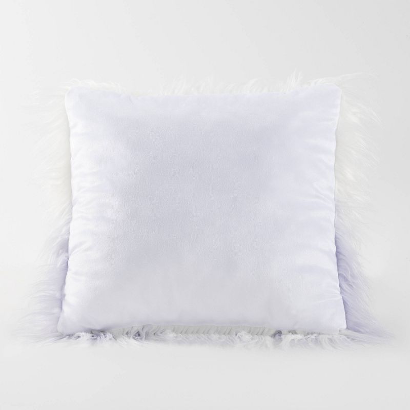 Teen Luxe Ombre Long Hair Throw Pillow White/Purple - Makers Collective, 2 of 5