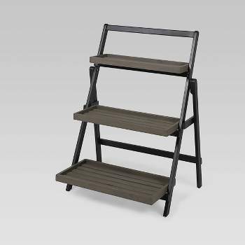 Rectangular Meridien Acacia Wood Plant Stand Gray - Christopher Knight Home