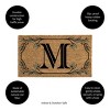 28" x 16" Monogram Coir Mat, Letter  "M" - 3 of 4