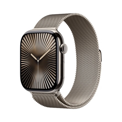 Apple Watch Series 10 Gps Cellular 46mm Natural Titanium Case With Natural Milanese Loop M l Target