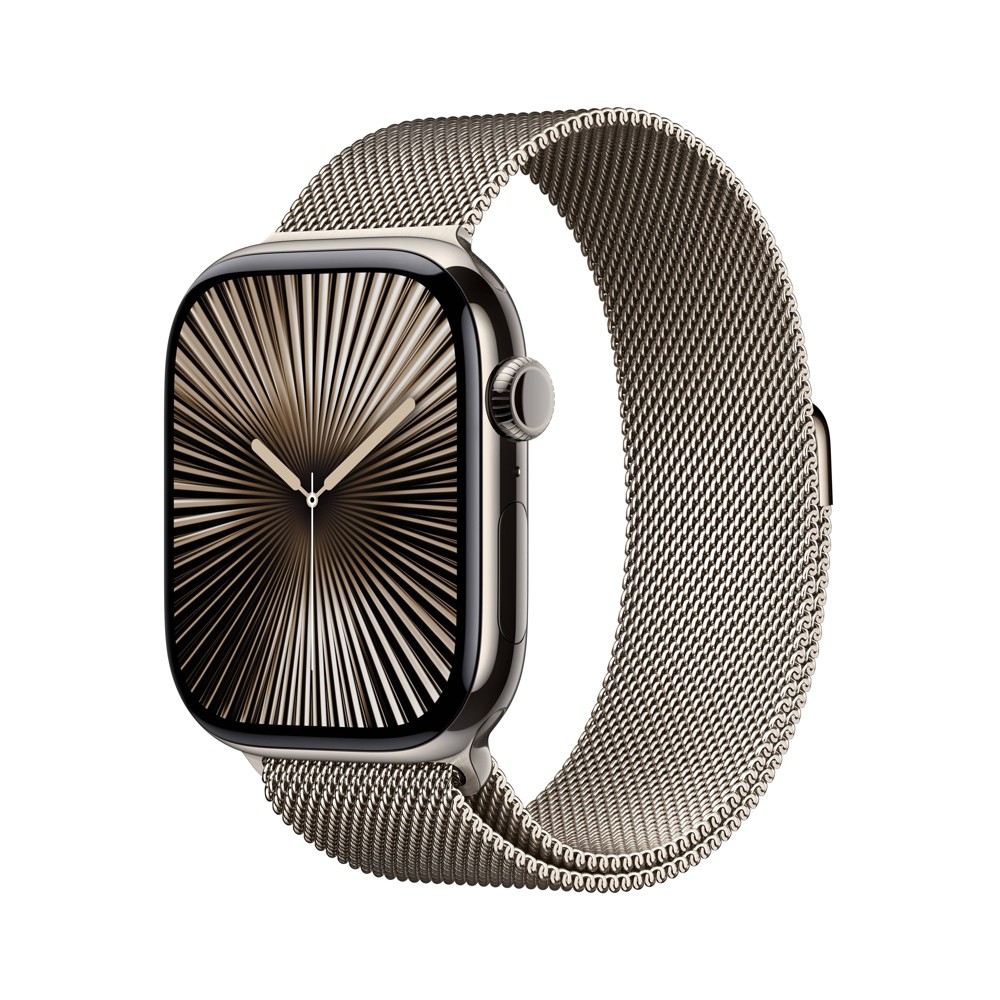 Photos - Smartwatches Apple Watch Series 10 GPS + Cellular 46mm Natural Titanium Case with Natur 