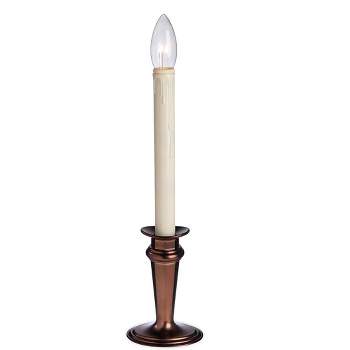 Plow & Hearth - Traditional Adjustable Window Candle with Auto Timer