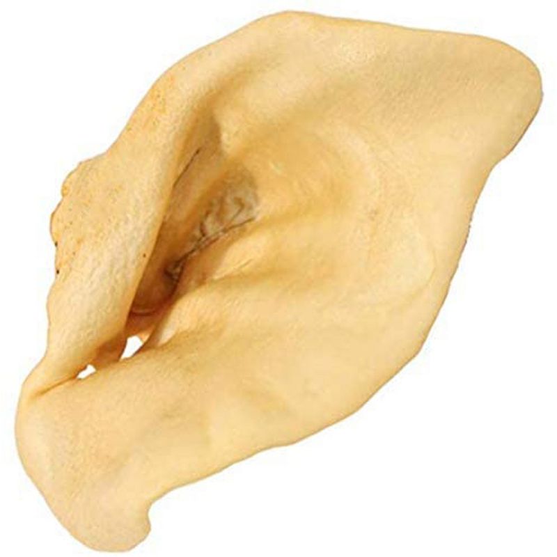 Pawstruck Pig Ears for Dogs - Natural Bulk Dog Dental Treats & Pork Chews, Made in USA, American Made, 1 of 2