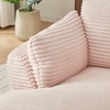 Oversized Corduroy Modern Chaise Lounge Chair with No Assembly Required and Spring Cushion, Comfy Sleeper Sofa for Living Room - 3 of 4