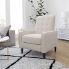 Merrick Lane Darcy Recliner Chair Mid-Century Modern Tufted Upholstery Ergonomic Push Back Living Room Recliner - 2 of 4