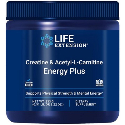 Creatine & Acetyl-L-Carnitine Energy Plus by Life Extension  -  8.22 oz Powder