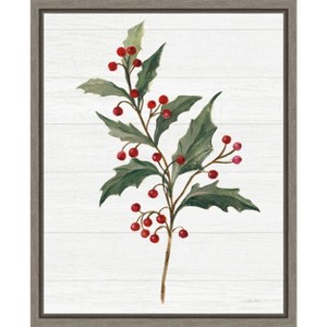 Amanti Art Christmas Moments IV (Holly) by Silvia Vassileva Canvas Wall Art Print Framed 16 x 20-in. - 1 of 4