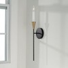 Capital Lighting Avant 1 - Light Wall Light in  Aged Brass/Black - 2 of 4