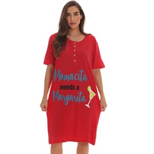 Just Love Short Sleeve Nightgown Sleep Dress for Women Sleepwear - 1 of 3
