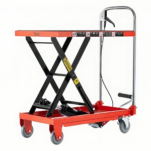 NAYSAYE Hydraulic Lift Hand Truck Dolly 500lbs Capacity Single Scissor Lift with Non Slip Pads for Material Handling - 1 of 4