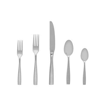 Fortessa Tableware Solutions 20pc Ringo Stainless Steel Flatware Set Silver