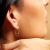 Pure Collection by Ross-Simons 14kt Yellow Gold Double-Chain Drop Earrings - 3 of 4