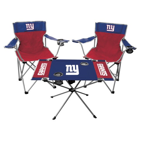 Nfl New York Giants Rawlings Tailgate Kit 2 Chairs And Endzone