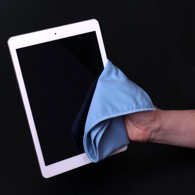 Blue Microfiber Suede Cleaning Cloths 16x16 (12 Pack)