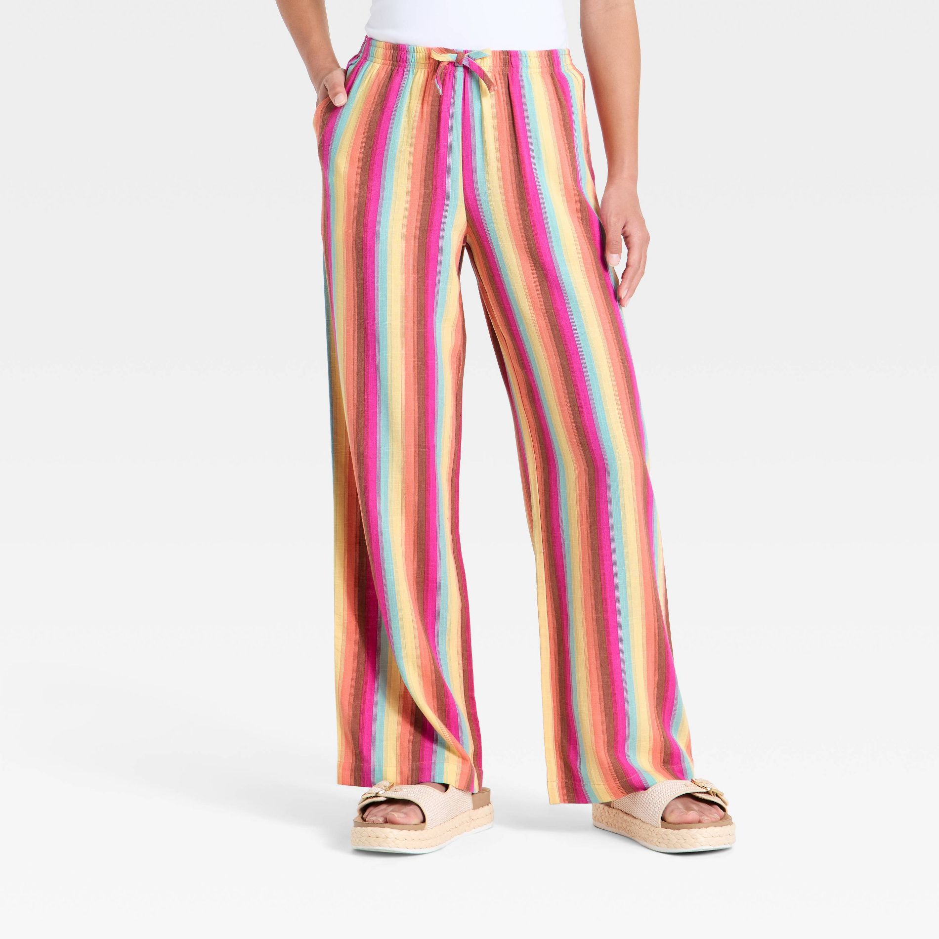 Girls' Striped Beach Pant - art class™