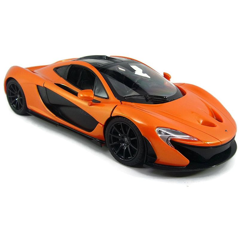Link Ready! Set! Go! 1:14 RC McLaren P1 Sports Remote Control Car With Lights And Open Doors - Orange, 1 of 4