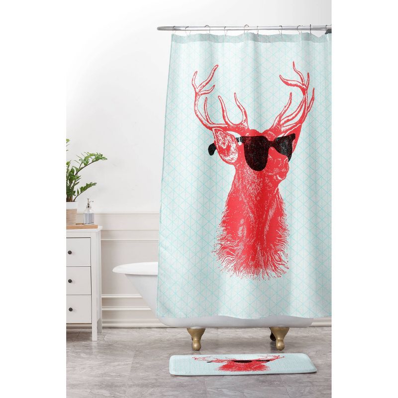 Young Buck Shower Curtain Red - Deny Designs, 3 of 6