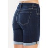 Women's Mid Rise Hem Detail Shorts - KanCan - image 3 of 4