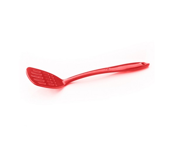 Natural Home Molded Bamboo Slotted Turner Red