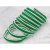 INSPIRE CHIC Oval Laces Two Colored Textured Stripes Shoe Laces for Sneakers 1 Pair - 2 of 4
