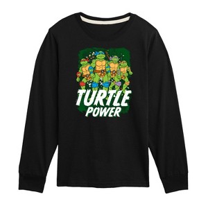 Boys' - Teenage Mutant Ninja Turtles - Turtle Power Long Sleeve Graphic T-Shirt - 1 of 4