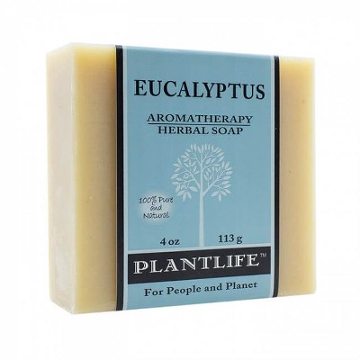 Plantlife Eucalyptus Bar Soap - Moisturizing and Soothing Soap for Your Skin - Hand Crafted Using Plant-Based Ingredients - Made in California 4oz Bar