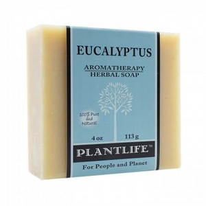 Plantlife Eucalyptus Bar Soap - Moisturizing and Soothing Soap for Your Skin - Hand Crafted Using Plant-Based Ingredients - Made in California 4oz Bar - 1 of 2