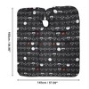 Unique Bargains Glass Pattern Hairdressing Cape 64.96"x57.09" Black 1 Pc - 4 of 4