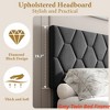 TWIN XL/Twin/Full /Queen/King Upholstered Bed Frame Heavy-Duty Platform Bed Frame w/ Upholstered Headboard and Strong Wood Slats - 4 of 4