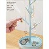 Rotating Tree-Shaped Jewelry Stand with Storage Base, Multi-Tier Hanging Organizer for Rings, Earrings, Necklaces Bracelets - 4 of 4