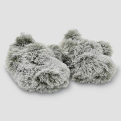 Image of Carter's Just One You®️ Baby Const B Bear Slippers - Gray 0-3M