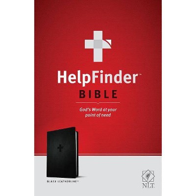 Helpfinder Bible NLT - (Leather Bound)