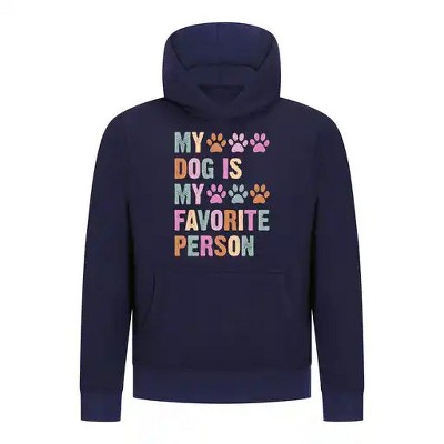 Everyday Kids My Dog Is My Favorite Person Girls Pullover Hoodie – Cute Pet Lover Sweatshirt