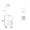 SEVOBAL Bathroom Vanities 18 Inch Mirror Vanities Cabinet with Two Doors and Two Shelves for Bathroom Storage, Black, 37.01"*22.05"*12.21" - 4 of 4